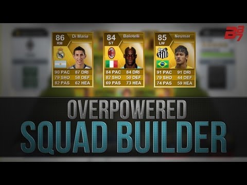 FIFA 13 Ultimate Team Squad Builder | 100K OVERPOWERED HYBRID w/ Neymar and Balotelli