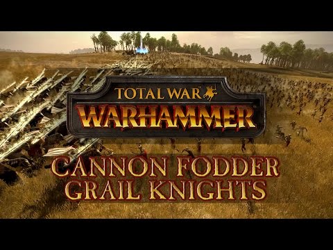 Total War: Warhammer - Cannon Fodder: Zombie Horde vs Grail Knights!