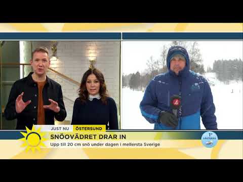 20 cm snö i Mellansverige: "Leder till översvämningar" - Nyhetsmorgon (TV4)