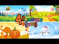 4 Seasons Song ️ ️ Learning Singing Four Seasons For Kids Tune Tots Songs