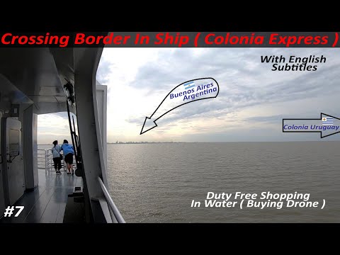 Montevidéu Para Buenos Aires Através De Colônia De Balsa. Travessia De Fronteira Aquática.