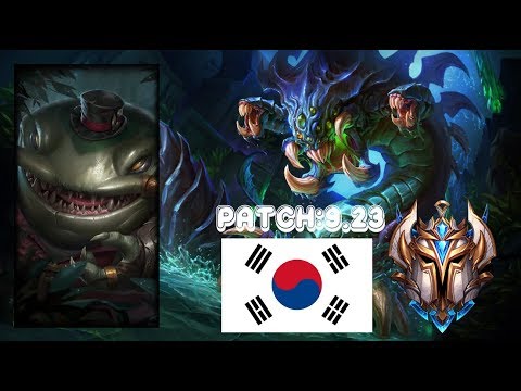 [KR] LEAGUE OF LEGENDS - CHALLENGER - Tahm kench [Kabbie] - 9.23