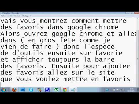 comment retrouver favoris google chrome