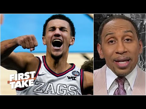 Stephen A. reacts to Jalen Suggs' incredible game-winning buzzer-beater for Gonzaga | First Take