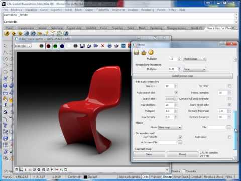 Corso V-Ray per Rhinoceros Livello avanzato: Calcolo GI con Brute Force e Photon Map