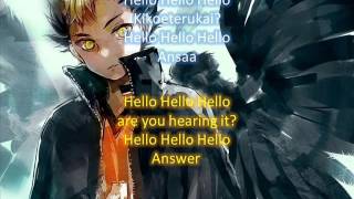 Haikyuu!! Opening 1 full lyrics Eng and Romaji Subtitles