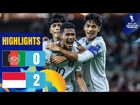 Afghanistan vs. Indonesia | Highlights | AFC U17 Asian Cup™ 2025
