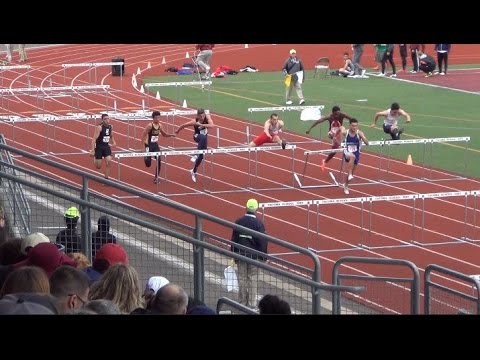 2016 WIAA State Track & Field Championship - 3A 110m Hurdles prelims (Heat 1 of 3)