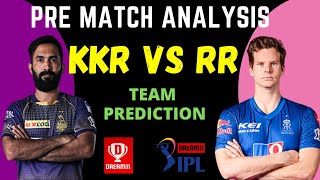 iplt20 2020 RR VS KKR pre match analysis.
