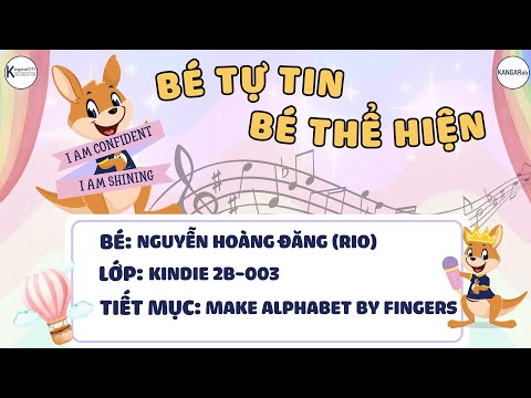 ESTOU CONFIANTE, ESTOU BRILHANDO - Nguyễn Hoàng Đăng (Rio) - Faça o Alfabeto com os Dedos