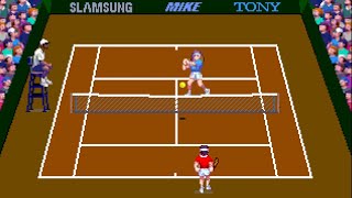 Next Point tennis for the Spectrum Next. Demo mode