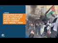 Argentinian Fans Raise Palestinian Flags Ahead Of Match Against Pro Israel Team