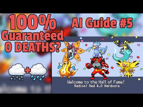 Radical Red 4.0 Hardcore Mode AI Nuzlocke Strategies - Guaranteed 0 DEATHS Elite Four + Champ Split