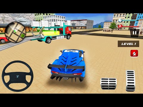 US Police Robot Car Plane Transport Simulator Game - Android Gameplay