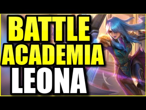 (NEW LEONA SKIN!) BATTLE ACADEMIA LEONA IS HERE ... AND IT IS GLORIOUS! FULL GAMEPLAY ON THE PBE
