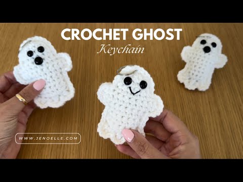 Crochet Ghost Keychain Pattern