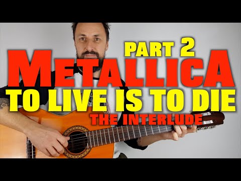 To Live Is To Die interlude Metallica Guitar Lesson (with TAB)