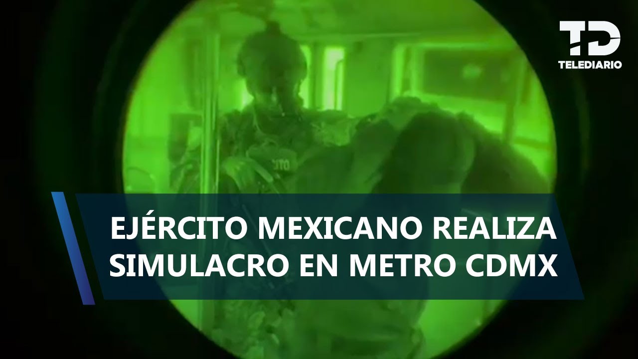 Entrenamiento extremo: Ejército simula rescate ante ataque armado en el Metro