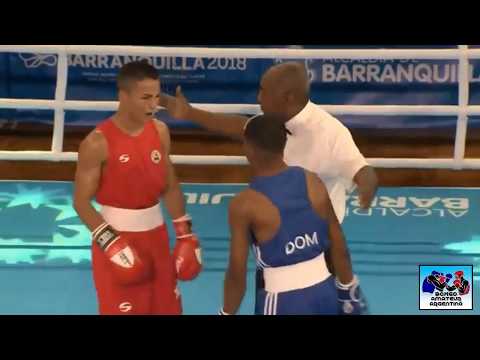 6) 52kg Kevin A  ARIAS VIVAS (NCA) 0-5 ante Rodrigo MARTE DE LA ROSA (DOM) - 1/4