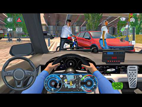 City Taxi Driving Simulator: Taycan new luxury car city driving - Taxi simulator android gameplay