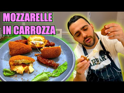 MOZZARELLE IN CARROZZA😋: Alici e scorza di limone🍋 pomodorini secchi e basilico 🍅