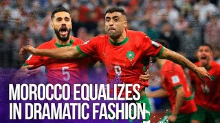 Morocco ties the Arab Cup final in the last minutes