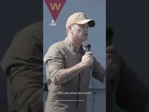 Hegseth address sailors in pushup apology and Trump impression | AJ #shorts