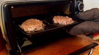 How to Cook Frozen Hamburger Patties in Toaster Oven (No Flip)