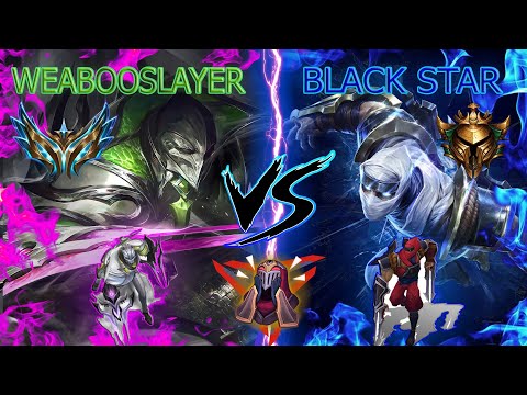 BLACK STAR | Insane 1v1 Gold vs Challenger weabooslayer Zed !  Do Not Try My Zed I am The Face X_O