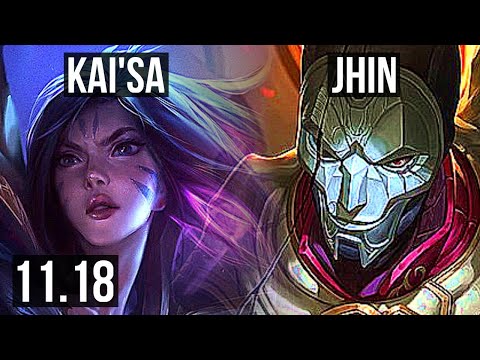 KAI'SA & Leona vs JHIN & Yuumi (ADC) | 11/0/4, Legendary, 300+ games | BR Master | v11.18