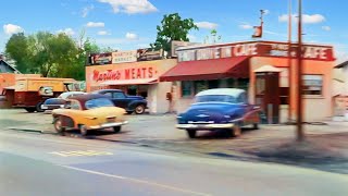 Wonderful California 50's in color [60fps,Remastered] w/sound design added