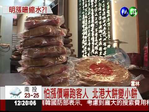 不敵萬物飛漲 北港大餅變小餅