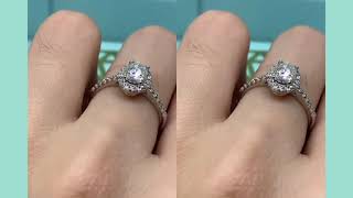 1.0 Carat Oval  Moissanite Engagement  Ring Review by shopmoissanite.co.uk