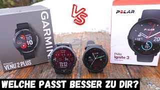 Garmin Venu 2 Plus vs Polar Ignite 3 - Welcher Fitnesstracker ist für dich der Beste?