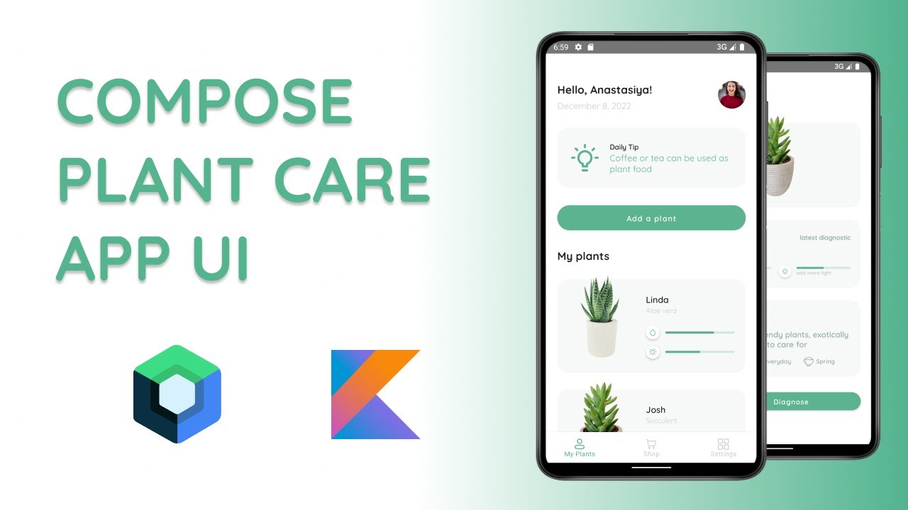 Plant Care App UI - Jepack Compose Speed Code