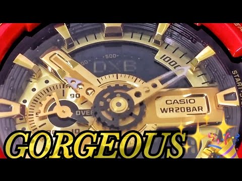 New Year Limited Glossy GOLD and RED G-Shock