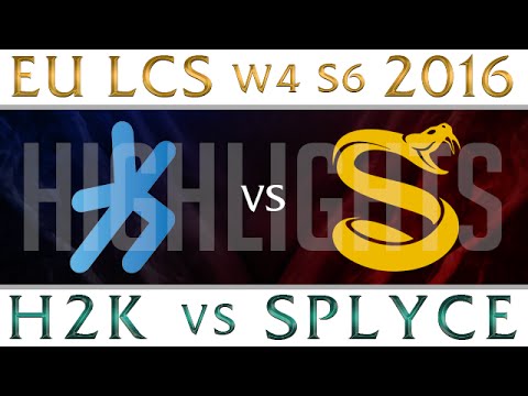 H2K vs Splyce Highlights EU LCS W4D1 2016 Spring S6 H2K vs SPY Week 4