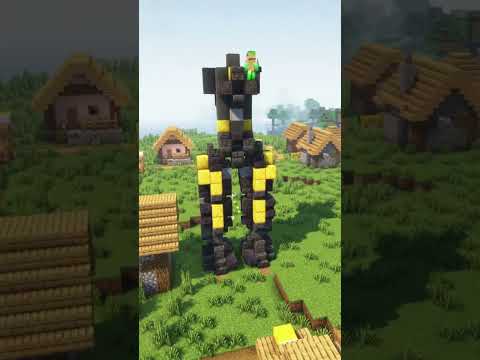Kaiju Vs Jaeger - Minecraft Timelapse Build! #shorts