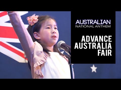 ADVANCE AUSTRALIA FAIR | National Anthem Of Australia With Lyrics | Wow! A Powerful Performance!