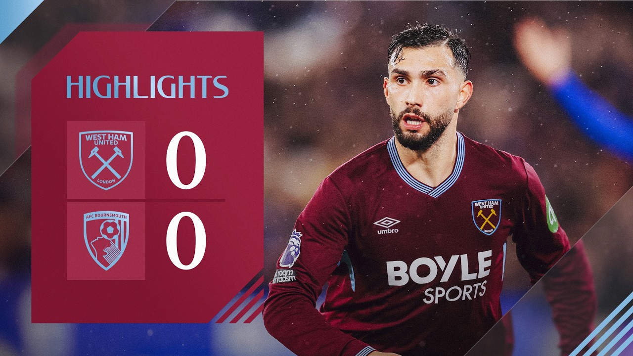 2월23일 웨스트햄 본머스 해외축구 하이라이트