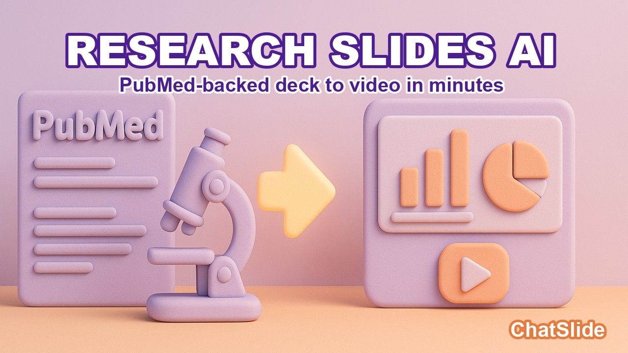 Best AI Slides Tool for Research Presentations | ChatSlide Demo