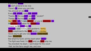 EMINEM - Asshole (rhymes highlighted)