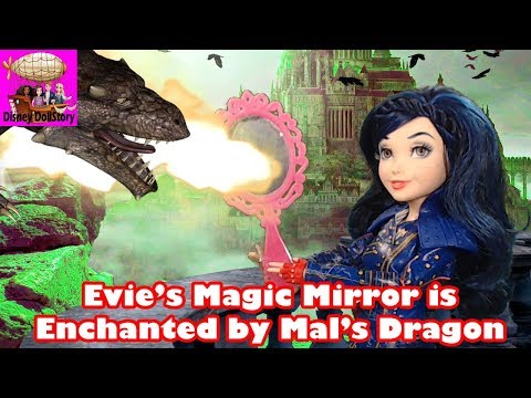 Evie's Magic Mirror is Enchanted by Mal's Dragon - Part 44 - Descendants in Avalor Disney
