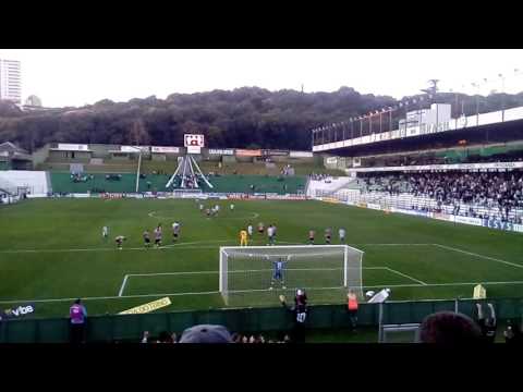 Série B 2017. Juventude 2x1 Santa Cruz. Gol de pênalti de Tiago Marques.