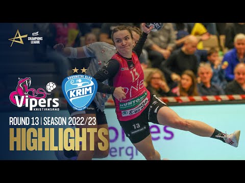 Vipers Kristiansand vs Krim Mercator Ljubjlana | Round 13 | EHF Champions League 2022/23