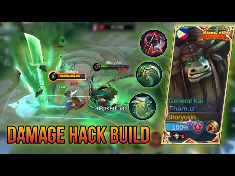 THAMUZ NEW BROKEN DAMAGE BUILD!! THAMUZ BEST BUILD 2022 - MLBB