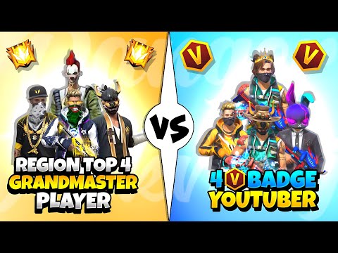 4 V Vage vs 4 Grandmaster Rejoin players😱// New Interesting Video😍// Gaming Hasib