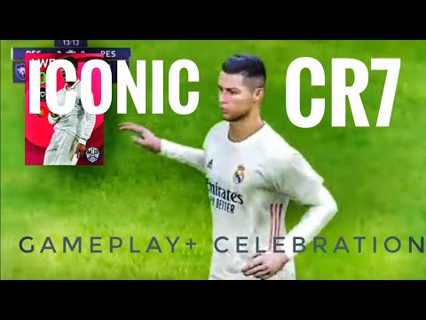 REAL MADRID ICONIC RONALDO GOAL CELEBRATION First Gameplay & Celebration | PES 2021 Mobile+Console 😱