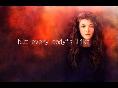 Royals by Lorde - lyric video