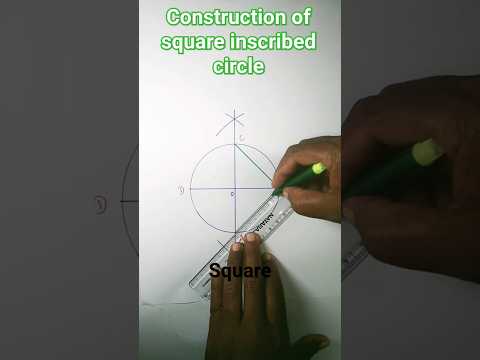 how to draw a square inscribed in a circle#shorts#viralshorts#trendingshorts#tricks#RB knowledge exp